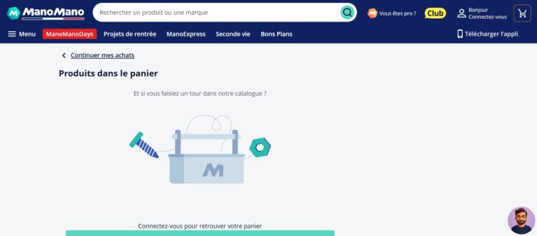 Manomano mon panier