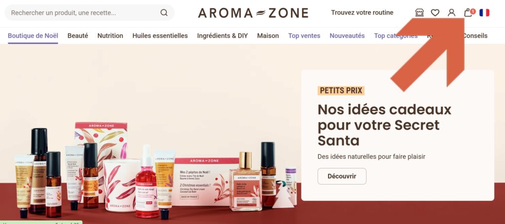 aroma-zone mon panier mes commandes mon compte