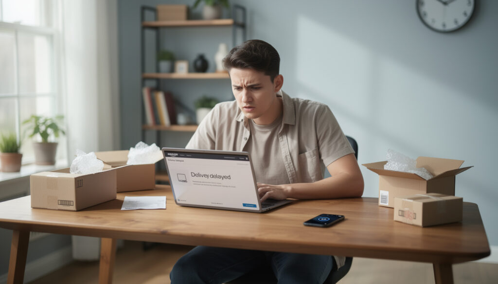 découvrez les raisons possibles pour lesquelles votre commande amazon n'avance pas et comment résoudre ces délais pour recevoir vos articles rapidement.