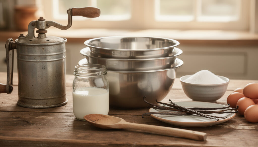 découvrez les produits indispensables pour fabriquer une glace artisanale maison délicieuse et rafraîchissante. suivez nos conseils pour réussir votre glace maison à coup sûr !