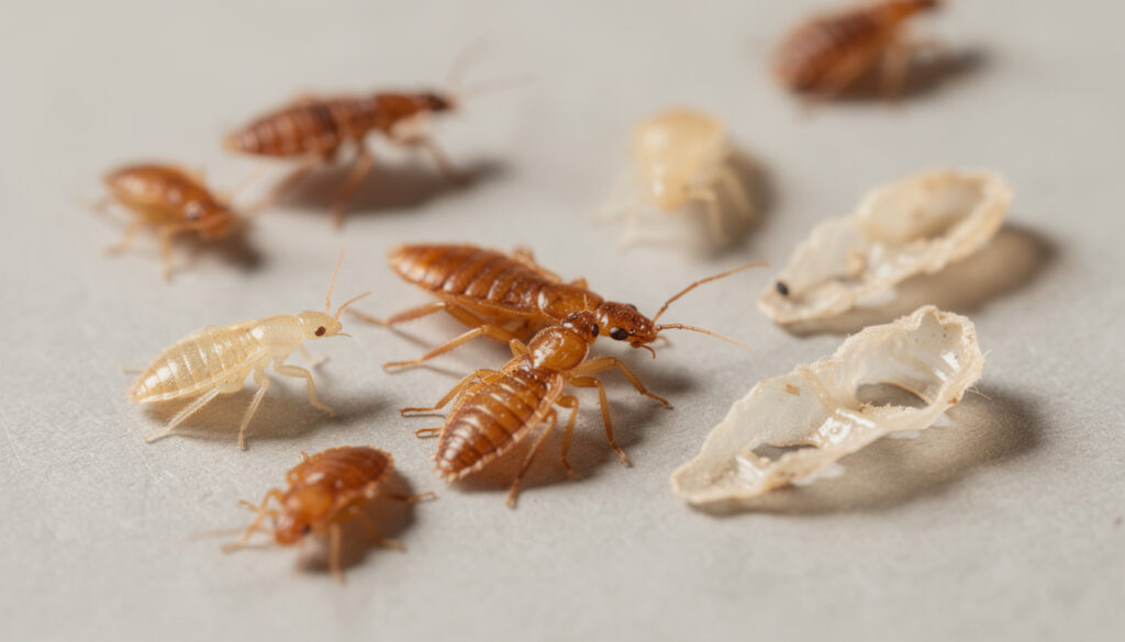 découvrez comment identifier les larves, nymphes et mues de punaises de lit pour mieux prévenir et éliminer ces nuisibles de votre habitat.