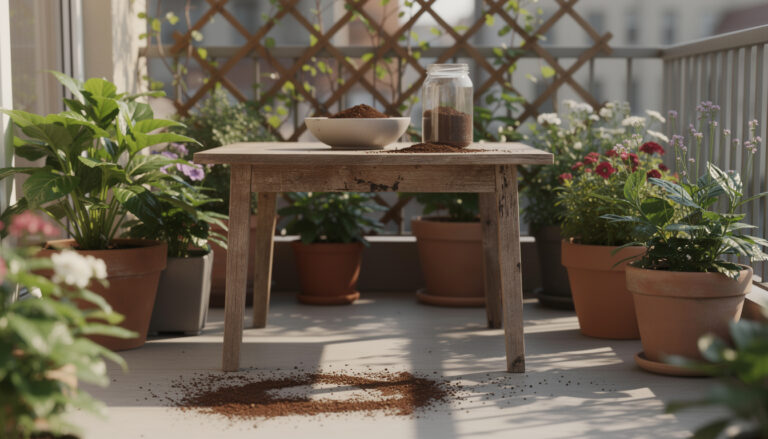 découvrez pourquoi utiliser du café moulu balcon comme méthode naturelle pour saupoudrer contre les punaises de lit dans votre jardin et protéger votre espace extérieur efficacement.