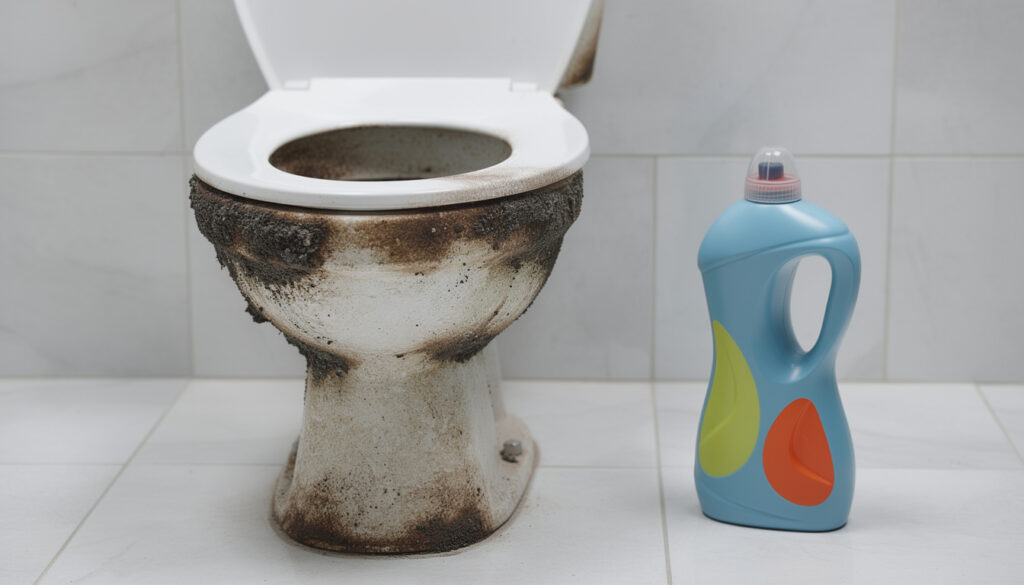 découvrez un produit étonnant pour éliminer le tartre et le calcaire dans vos toilettes, garantissant une propreté impeccable et une désinfection efficace.